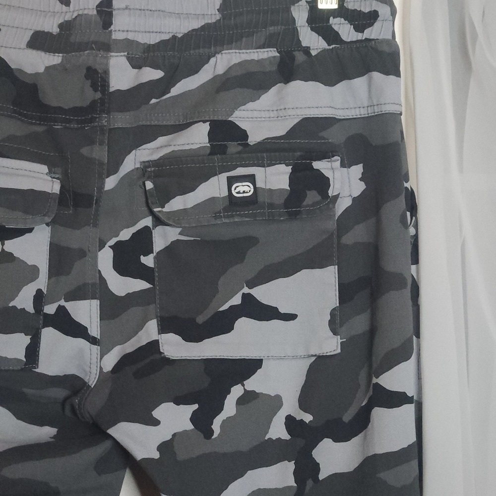 Ecko Unltd Women's Camouflage Cargo Jogger Pants Large Drawstring Waist Y2K - Picture 4 of 7